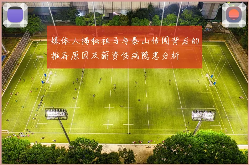 媒体人揭秘祖马与泰山传闻背后的推荐原因及薪资伤病隐患分析